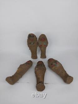 ANCIENNE statue pharaonique égyptienne 5 pierre Ushabti shabti servant sculpture