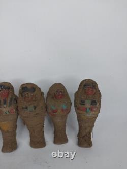 ANCIENNE statue pharaonique égyptienne 5 pierre Ushabti shabti servant sculpture