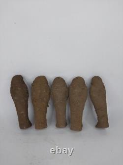 ANCIENNE statue pharaonique égyptienne 5 pierre Ushabti shabti servant sculpture