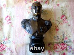 ANCIEN BUSTE EN BRONZE NAPOLEON EN UNIFORME XIXème