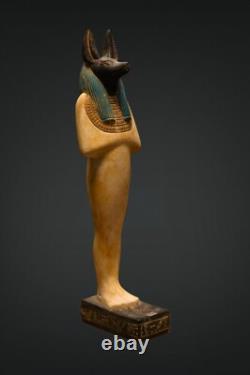 ANCIEN DIEU ÉGYPTIEN ANUBIS chacal après la vie souterraine statue sculpture
