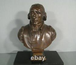 Achille Collas sculpture ancienne buste bronze Président Etats-Unis Jefferson