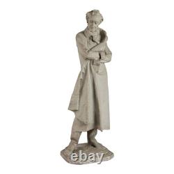 Alessandro Volta Sculpture Ancienne Plâtre Italie XIXe-XXe Siècle Originale