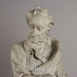 Alessandro Volta Sculpture Ancienne Plâtre Italie XIXe-XXe Siècle Originale