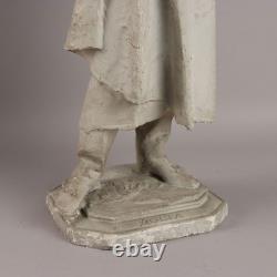 Alessandro Volta Sculpture Ancienne Plâtre Italie XIXe-XXe Siècle Originale