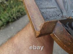 Allégorie Ancien bas relief en bois durci ébonite d'époque Napoléon III