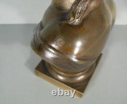 Allégorie De La Vigne Buste Jeune Femme Sculpture Bronze Ancien Signé Clodion