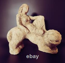 Allemagne Ancienne Belle Sculpture Statue Terre Cuite Ernst Yelin 1900-1991