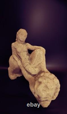 Allemagne Ancienne Belle Sculpture Statue Terre Cuite Ernst Yelin 1900-1991