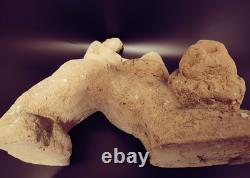 Allemagne Ancienne Belle Sculpture Statue Terre Cuite Ernst Yelin 1900-1991