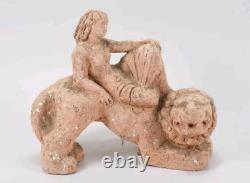 Allemagne Ancienne Belle Sculpture Statue Terre Cuite Ernst Yelin 1900-1991