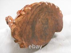 Ancien Bouddha Aux Enfants Statue Sculpture En Bois Art Asiatique Buddha