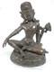 Ancien Bouddha Sculpture En Bronze Statue Asiatique Chine Chinese