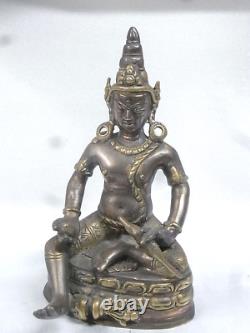 Ancien Bouddha Sculpture En Bronze Statue Asiatique Chine Chinese