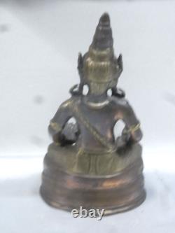 Ancien Bouddha Sculpture En Bronze Statue Asiatique Chine Chinese