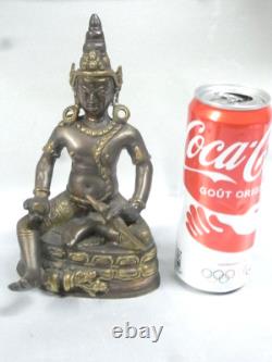 Ancien Bouddha Sculpture En Bronze Statue Asiatique Chine Chinese