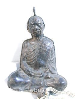 Ancien Bouddha Sculpture Statue Religieuse Platre Religious Buddha