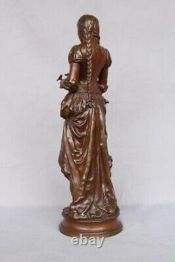 Ancien Bronze Signé A. GAUDEZ Marguerite Hors Concours Napoléon