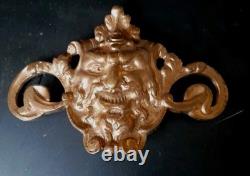 Ancien Bronze diable satyre statue statuette Ésotérisme Lucifer sculpture