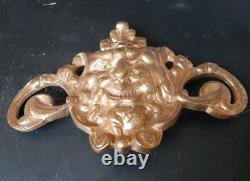 Ancien Bronze diable satyre statue statuette Ésotérisme Lucifer sculpture