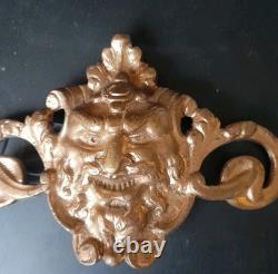 Ancien Bronze diable satyre statue statuette Ésotérisme Lucifer sculpture