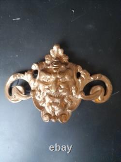 Ancien Bronze diable satyre statue statuette Ésotérisme Lucifer sculpture