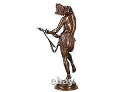 Ancien Bronze signé Danseur Napolitain Albert Carrier-belleuse Fondeur Collin