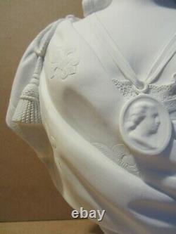Ancien Buste Marie Antoinette Biscuit De Porcelaine De Sevres Signe Ab/old Bust