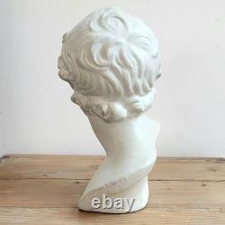 Ancien Buste en Plâtre Eros d'après Grec Antique 24 cm Début XXème