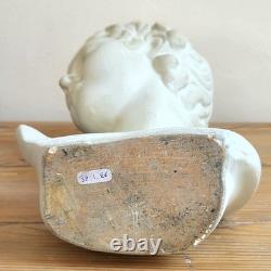 Ancien Buste en Plâtre Eros d'après Grec Antique 24 cm Début XXème