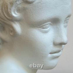 Ancien Buste en Plâtre Eros d'après Grec Antique 24 cm Début XXème
