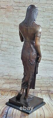 Ancien Égyptien Underworld Dieu Osiris Avec / Crosse Figurine Statue 25 H