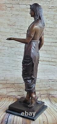 Ancien Égyptien Underworld Dieu Osiris Avec / Crosse Figurine Statue 25 H