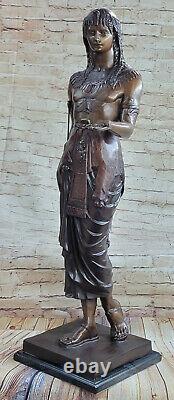 Ancien Égyptien Underworld Dieu Osiris Avec / Crosse Figurine Statue 25 H Real