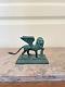 Ancien Figurine Lion Aile San Marc Venise Antique Bronze