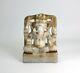 Ancien Indien Albâtre Ganesh Statue, 10.5cm De Hauteur Pierre Ganesha Sculpture