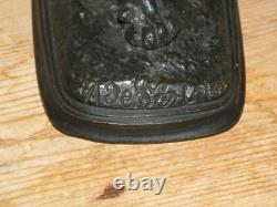 + Ancien Lion en bronze XIXè, sujet animalier signé de Gericke +