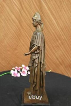 Ancien Mâle Bronze Métal Classique Art Grec Romain Sculpture Statue Art Déco
