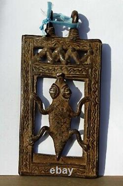Ancien Pendentif Amulette Gan bronze Art africain