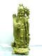 Ancien Sage Chinois Sculpture Bois Statue Personnage Tortue Art Asiatique
