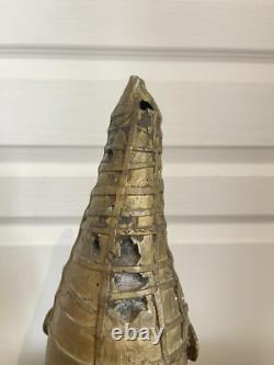 Ancien Sculpture Bronze Art Africain Tête Reine Mère Ifé Dahomey Bénin 38cm Mali