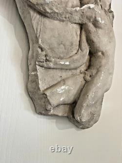 Ancien Sculpture KAIROS d'après LYSIPPE Bas Relief Mythologie Grec 46 cm