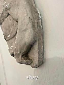 Ancien Sculpture KAIROS d'après LYSIPPE Bas Relief Mythologie Grec 46 cm