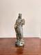 Ancien Sculpture Poterie Terre Cuite Emaill&eacute; Verniss&eacute; Vierge Enfant Couronn&eacute;e Ma