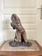 Ancien Sculpture Statue Femme Nue Signé Thomas Poterie Bavent Terre Cuite Vernis