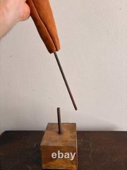Ancien Sculpture Terre Cuite Ange Victoire Signé Sur Socle Expressionniste