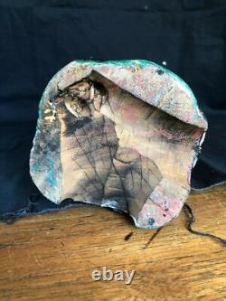 Ancien Sculpture sur Bois Chinois Polychrome Statue