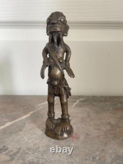 Ancien Statue Sculpture Fétiche Ancètre Tribal Tribu Art Africain Tikar 16cm