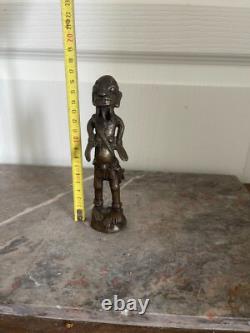 Ancien Statue Sculpture Fétiche Ancètre Tribal Tribu Art Africain Tikar 16cm