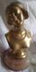 Ancien Bronze Doré Buste De Femme Art Déco 1930 Signé H. Boyer Bronze De Bureau